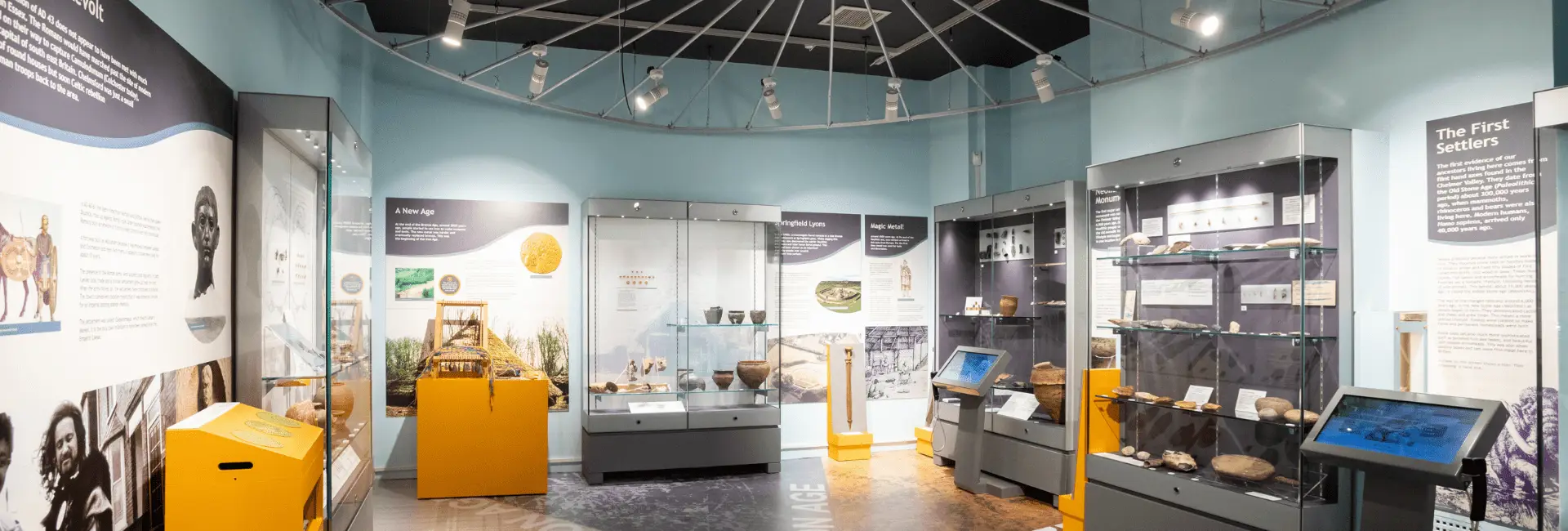 Prehistoric room at Chelmsford Museum