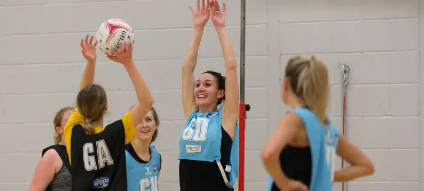 Women playing netball