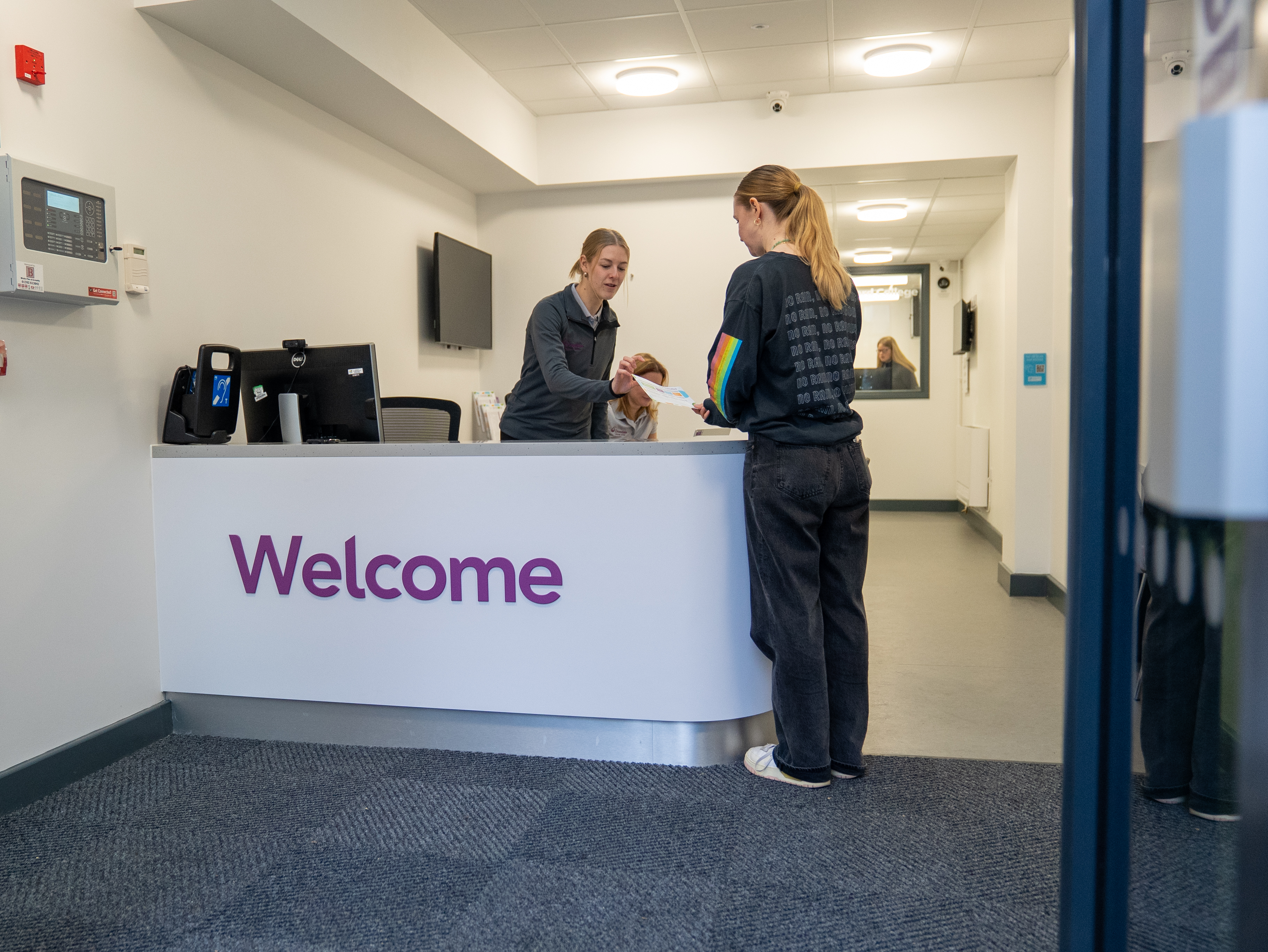 Reception desk at Dovedale Leisure Centre