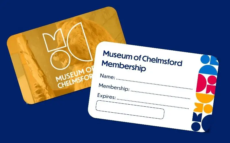 Membership cards for the Museum of Chelmsford