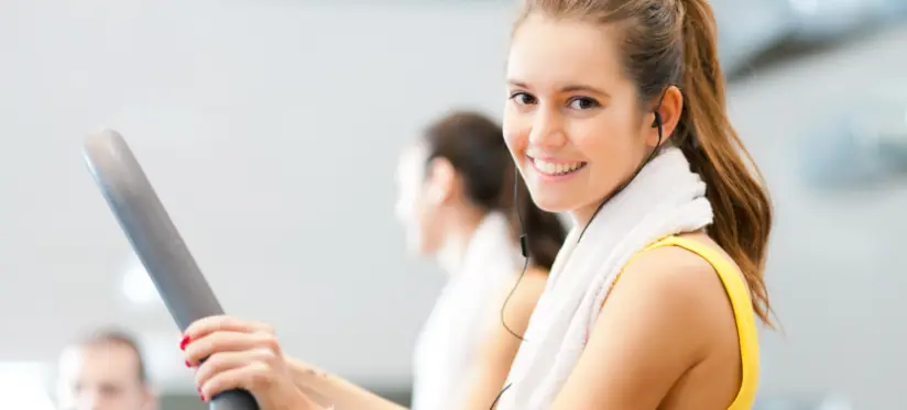 Older teen girl at the gym