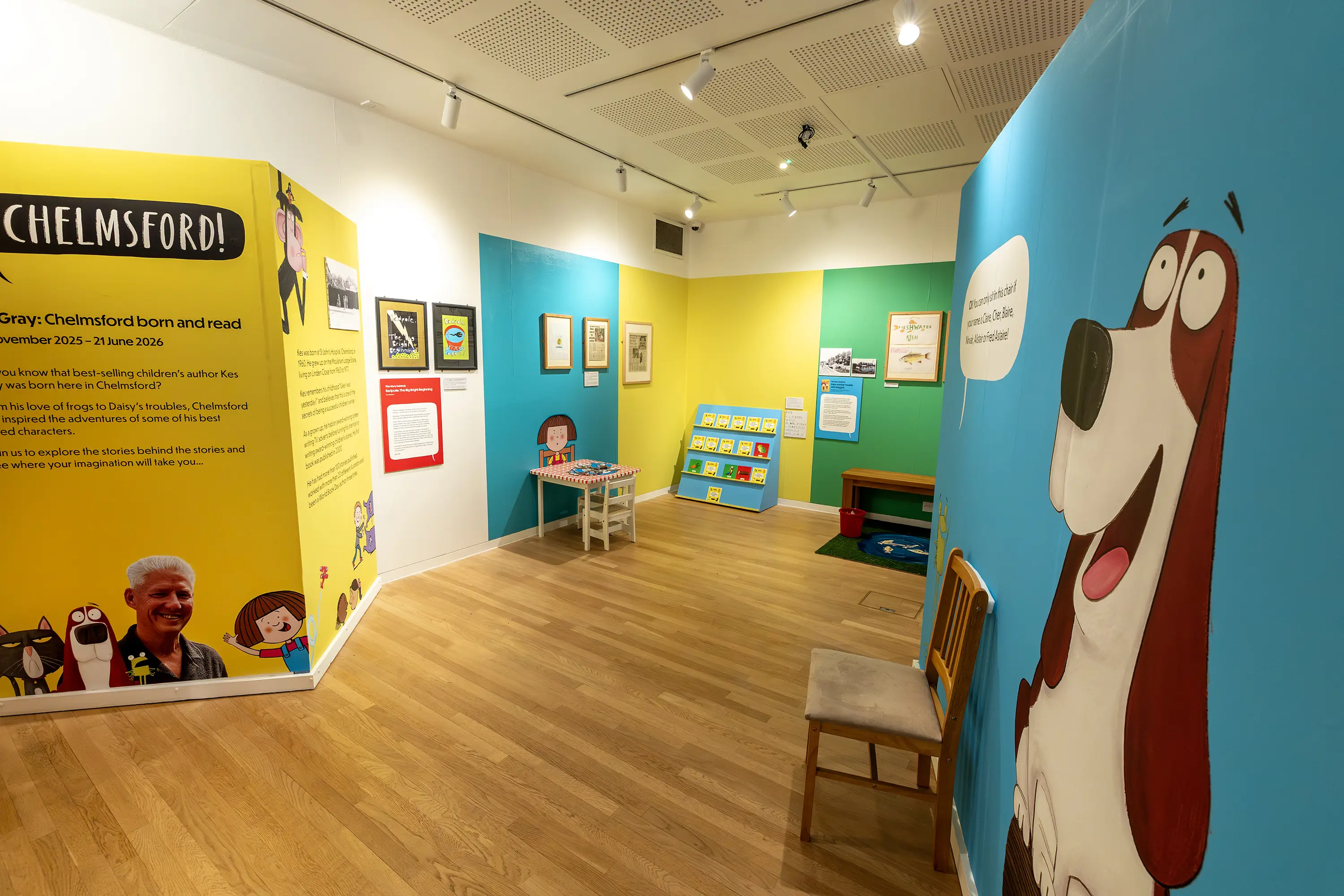 Oi Chelmsford! Kes Gray: Chelmsford Born and Read exhibition