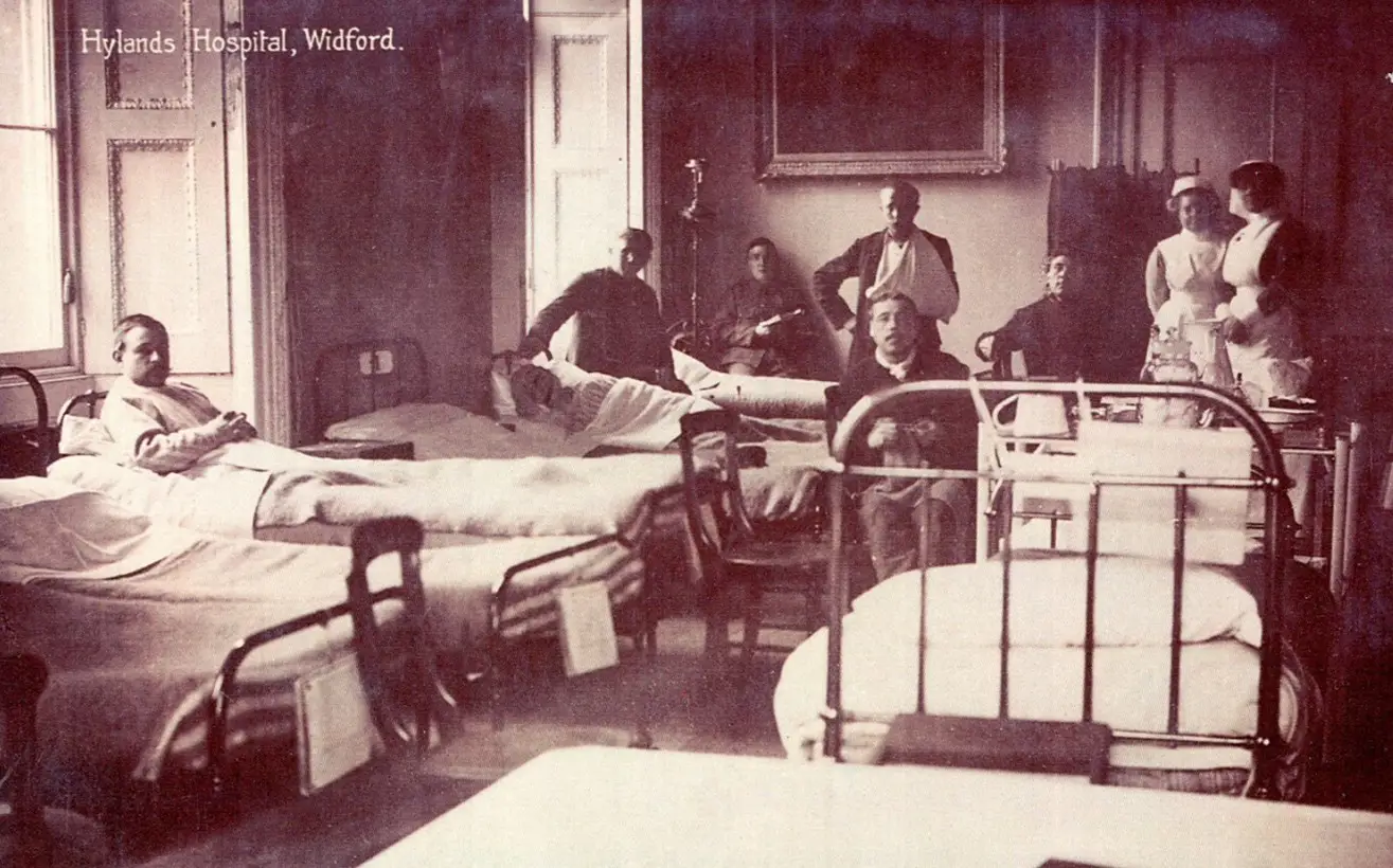 Field hospital at Hylands House